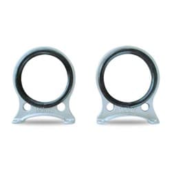 MOON CAST ALUM TANK BRKTS PR C/W RUBBER SUIT STR RDSTR TANK MOONEYES - MP515-10