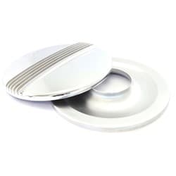 MOON ROUND FINNED AIR CLEANER ALUM POLISH 14"X3 K&N ELEMENT MOONEYES - MP720