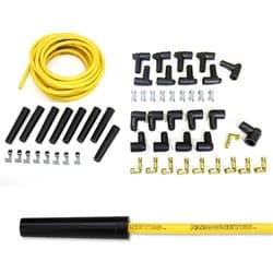 MOON YELLOW SPARK PLUG WIRESET STRAIGHT END-MOONEYES LOGO MOONEYES - MPTA2444