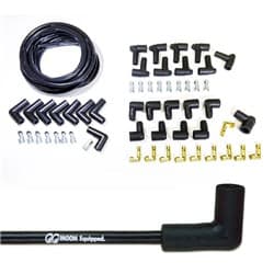 MOON BLACK SPARK PLUG WIRESET 90 DEG -MOONEQUIPPED LOGO MOONEYES - MQTA2442
