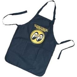 MOON BLACK WORK APRON       EA BLACK W/MOON RACING DIV LOGO MOONEYES - OM022
