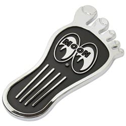 MOON BARE FOOT GAS PEDAL SML6 MOUNT TO EXISTING PEDAL CHROME MOONEYES - R3034S