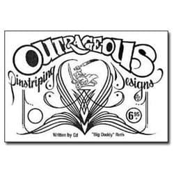ED ROTH HOW TO BOOKOUTRAGEOUS OUTRAGEOUS PINSTRIPING DESIGN MOONEYES - RB02BKOD