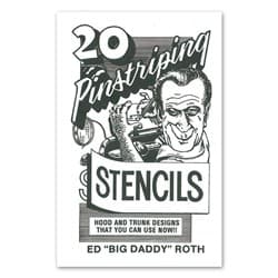 ED ROTH HOWTO BOOK20 STENCILS 20 PINSTRIPING STENCILS MOONEYES - RB02BKPS