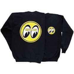 MOONEYES JUMPER BLACK XL BIG MOON LOGO ON BACK SML FRNT MOONEYES - SM060BXK