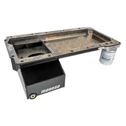 LS OIL PAN, FRONT SUMP 6" DEEP WITH OIL FILTER MOUNT MOROSO - 20138
