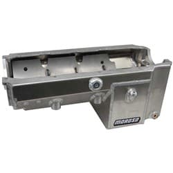 DRAG RACE OIL PAN, SBC PRE-86 8-1/4" DEEP, FABRICATED ALUM MOROSO / 21234