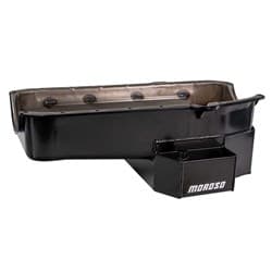 SBC DRAG / ROAD RACE OIL PAN PRE-1980, LH DIPSTICK, 6.6L MOROSO - 21813