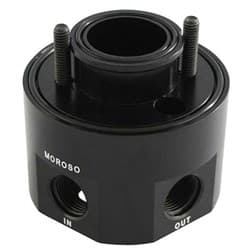 OIL FILTER ADAPTER SBC & BBC WITH 2 X -10AN ORB PORTS MOROSO - 23691