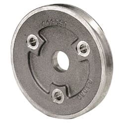 SBC 1V CRANK PULLEY, CAST ALUM 5.25" OD, SHORT PUMP, 3-BOLT MOROSO - 64050