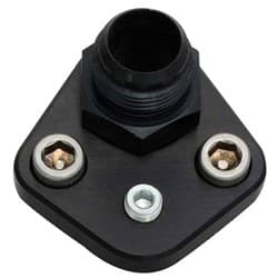 FUEL PUMP PLATE WITH FITTINGS BBC SBF CHRYS, -12AN, 1/8" NPT MOROSO - 65398