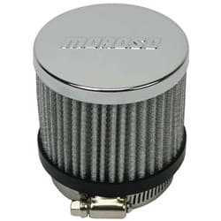 BREATHER FILTER, CHROME TOP 1-3/4" CLAMP-ON, 2" OD MOROSO - 68818