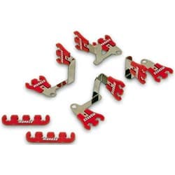SPARK PLUG UNI LOOMS HOLDERS SHOW CAR KIT RED  7-9MM LEADS MOROSO - 72168