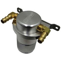 UNIV AIROIL SEPARATOR BREATHER KIT SMALL BILLET BODY, SILVER MOROSO /  85496