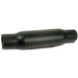 SPIRAL FLOW RACING MUFFLER 3.5" IN/OUT, 4" OD, 12" LONG MOROSO / 94052