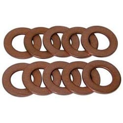SUMP PLUG WASHERS, 10-PACK 1/2"ID x 7/8"OD, COPPER MOROSO / 97010
