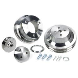 MARCH V-BELT PULLEY SET DOUBLE FORD 289-351W 1965-69  3-BOLT MARCH - 1560