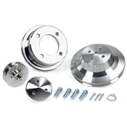 PERF 1V-BELT PULLEY SET FORD 4 BOLT 302-351 WINDSOR, CLEV MARCH - 1610