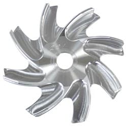 MARCH POLISHED ALLOY ALT FAN ALTERNATOR FAN CHEV,FORD MARCH - 221