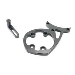BLK BILLET P/STEERING BRACKET KIT SERP 289-351W W/SAGIN PUMP MARCH - 30037BLK