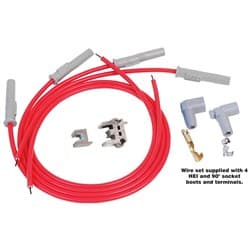 S/CONDUCTOR UNIV. LEAD KIT RED 4cyl HEI/NON HEI, MULTI ANGLE MSD - 31159