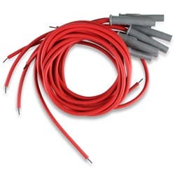 UNIVERSAL RED STRAIGHT SPARK PLUG LEADS POINTS & HEI SUPER CONDUCTOR MSD 31199