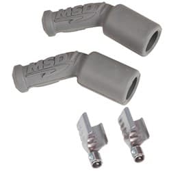 CHEV LS1 LS2 COIL LEAD BOOTS 45 DEG. 2 X BOOTS & TERMINALS MSD - 3304
