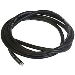 SUPER CONDUCTOR WIRE, 6 FEET 8.5MM  BLACK MSD - 34033
