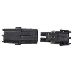 WEATHERTIGHT 2 PIN CONNECTOR MALE/FEMALE, PINS & SEALS MSD - 8173
