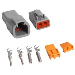 2 PIN DEUTSCH PLUG HIGH LOAD 12-14 GAUGE MSD / MSD8184