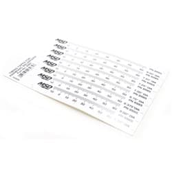 MSD TIMING TAPES 8 DIFFERENT SIZES MSD - 8985