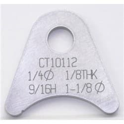FLAT TABS, 1/4" HOLE, QTY 20 9/16" HT, 1-1/8" TUBE RADIUS MEZIERE / CT10112B