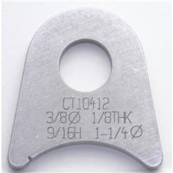 FLAT TABS, 3/8" HOLE, QTY 20 9/16" HT, 1-1/4" TUBE RADIUS MEZIERE / CT10412B