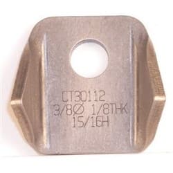 BENT TABS, 3/8" HOLE, QTY 2 15/16" HEIGHT, STRAIGHT MEZIERE / CT30112C