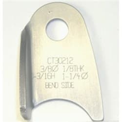 BENT TABS, 3/8" HOLE, QTY 20 3/16" HT, 1-1/4" TUBE RADIUS MEZIERE / CT30212B