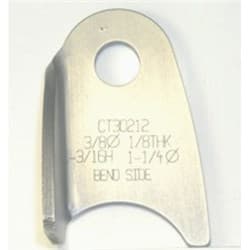 BENT TABS, 3/8" HOLE, QTY 2 3/16" HT, 1-1/4" TUBE RADIUS MEZIERE / CT30212C