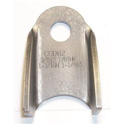 BENT TABS, 3/8" HOLE, QTY 2 3/16" HT, 1-1/4" TUBE RADIUS MEZIERE / CT30412C