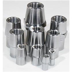 THREADED TUBE END 7/16-20 RH 1.0" x .083" TUBE, 4130 STEEL MEZIERE / RE1019C