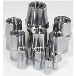 THREADED TUBE END 3/8-24 LH 1.0" x .095" TUBE, 4130 STEEL MEZIERE / RE1020BL