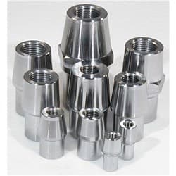 THREADED TUBE END 7/16-20 RH 1.0" x .095" TUBE, 4130 STEEL MEZIERE / RE1020C