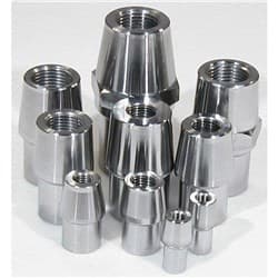 THREADED TUBE END 7/16-20 LH 1.0" x .095" TUBE, 4130 STEEL MEZIERE / RE1020CL