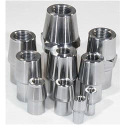 THREADED TUBE END 1/2-20 LH 1-1/8 x .095" TUBE, 4130 STEEL MEZIERE / RE1022DL