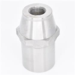 THREADED TUBE END 5/8-18 LH 1-1/2 x .065" TUBE, WITH HEX MEZIERE / RE1032EL