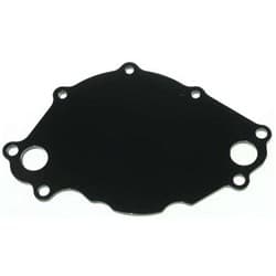 SB FORD 302 351W, BLACK ELECTRIC WATER PUMP BACKING PLATE SBF MEZIERE - WP113S