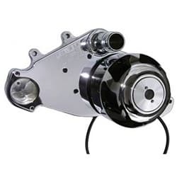 ELECTRIC WATER PUMP LS1 STREET 55 GPM CHROME WITH IDLER MEZIERE - WP319C