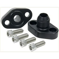 SBC W/PUMP PORT ADAPTERS (PR) -16AN MALE BLACK MEZIERE - MZWP8116ANS