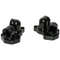 BLACK LS BLOCK ADAPTERS -12AN ORB SWIVEL PAIR 360 DEG SWIVEL MEZIERE / MZWP8992S