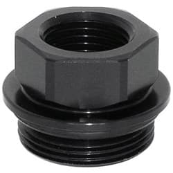 PORT ADAPTER 15/16-20 - 3/8" NPT FEMALE BLACK MEZIERE - WPM38PS