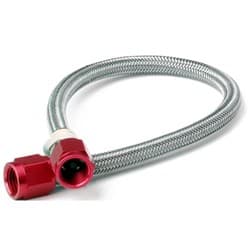 NOS BRAIDED LINE -4AN RED 18" LENGTH (457mm) HOLLEY / 15221NOS