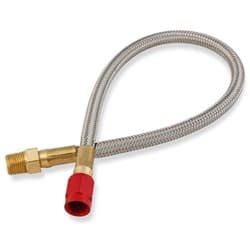 NOS -4AN / 1/8" NPT 2 FOOT RED FITTINGS. (24" / 610mm) NOS - 15230-2NOS